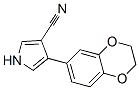 4-(2,3-二氢-1,4-苯并二噁英-6-基)-1H-吡咯-3-甲腈结构式_934291-27-7结构式