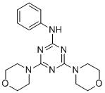 2-苯胺基-4,6-二(4-吗啉基)-1,3,5-三嗪结构式_93438-27-8结构式