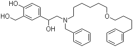 1,3-Benzenedimethanol, 4-hydroxy-α1-[[[6-(4-phenylbutoxy)hexyl](phenylmethyl)amino]methyl]- Structure,934842-69-0Structure