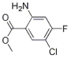 2-氨基-5-氯-4-氟-苯甲酸甲酯结构式_936540-27-1结构式