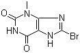 8-溴-3-甲基-3,7-二氢嘌呤-2,6-二酮结构式_93703-24-3结构式