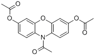 10-乙酰基苯噁嗪-3,7-二乙酸二醇酯结构式_93729-77-2结构式