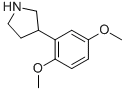 3-(2,5-二甲氧基苯基)-吡咯烷结构式_938458-95-8结构式
