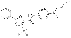N-[6-[(2-methoxyethyl)methylamino]-3-pyridinyl]-2-phenyl-4-(trifluoromethyl)-5-Oxazolecarboxamide Structure,939376-09-7Structure