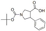1-(Tert-butoxycarbonyl)-4-phenylpyrrolidine-3-carboxylic acid Structure,939757-89-8Structure