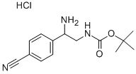 [2-氨基-2-(4-氰基-苯基)-乙基]-氨基甲酸叔丁酯盐酸盐结构式_939760-53-9结构式