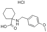 1-(4-Methoxy-benzylamino)-cyclohexanecarboxylic acid 1hcl salt Structure,939760-93-7Structure