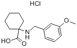1-(3-Methoxy-benzylamino)-cyclohexanecarboxylic acid 1hcl salt Structure,939760-95-9Structure