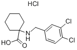 1-(3,4-Dichloro-benzylamino)-cyclohexanecarboxylic acid 1hcl salt Structure,939761-01-0Structure