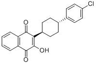 2-(4-(4-Chlorophenyl)cyclohexyl)-3-hydroxy-1,4-naphthoquinone Structure,94015-53-9Structure