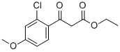 Benzenepropanoic acid, 2-chloro-4-methoxy-β-oxo-, ethyl ester Structure,941696-11-3Structure