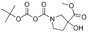 1,3-Pyrrolidinedicarboxylic acid, 3-hydroxy-, 1-(1,1-dimethylethyl) 3-methyl ester Structure,942190-61-6Structure