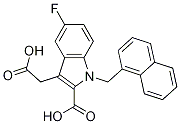 3-(羧基甲基)-5-氟-1-(萘-1-甲基)-1H-吲哚-2-羧酸结构式_942191-15-3结构式