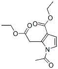 Ethyl 2-((ethoxycarbonyl)-methyl)-1-acetyl-1H-pyrrole-3-carboxylate Structure,942205-97-2Structure