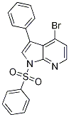 4-溴-3-苯基-1-(苯基磺酰基)-1H-吡咯并[2,3-b]吡啶结构式_943322-46-1结构式