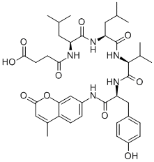 N-succinyl-leu-leu-val-tyr-7-amido-4-methylcoumarin Structure,94367-21-2Structure