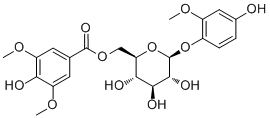 4-Hydroxy-2-methoxyphenol 1-o-(6-o-syringoyl)glucoside Structure,945259-61-0Structure