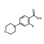 2-氟-4-(4-吗啉)苯甲酸结构式_946598-40-9结构式