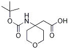 4-[[(1,1-Dimethylethoxy)carbonyl]amino]tetrahydro-2h-pyran-4-acetic acid Structure,946682-30-0Structure