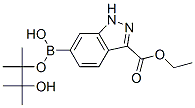 6-(4,4,5,5-四甲基-1,3,2-二氧硼烷)-1H-吲唑-3-羧酸乙酯结构式_947191-20-0结构式