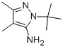 5-氨基-1-叔丁基-3,4-二甲基吡唑结构式_947688-95-1结构式