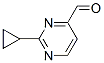 2-Cyclopropylpyrimidine-4-carbaldehyde Structure,948549-81-3Structure