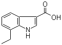 7-乙基-1H-吲哚-3-羧酸结构式_948581-62-2结构式
