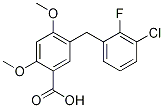 5-[(3-氯-2-氟苯基)甲基]-2,4-二甲氧基-苯甲酸结构式_949465-79-6结构式