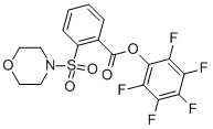 2-(吗啉磺酰基)苯甲酸五氟苯酯结构式_950603-27-7结构式