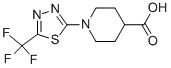 1-[5-(Trifluoromethyl)-1,3,4-thiadiazol-2-yl]piperidine-4-carboxylic acid Structure,950603-35-7Structure