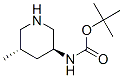 Carbamic acid, N-[(3S,5S)-5-methyl-3-piperidinyl]-, 1,1-dimethylethyl ester Structure,951163-61-4Structure