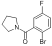 2-(Pyrrolidine-1-carbonyl)-4-fluoro-1-bromobenzene Structure,951884-12-1Structure