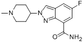 2H-Indazole-7-carboxamide, 5-fluoro-2-(1-methyl-4-piperidinyl)- Structure,952479-19-5Structure