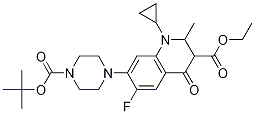 7-(4-(叔丁氧基羰基)哌嗪-1-基)-1-环丙基-6-氟-2-甲基-4-氧代-1,2,3,4-四氢喹啉-3-羧酸乙酯结构式_952653-69-9结构式