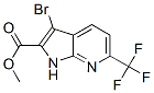 3-溴-6-(三氟甲基)-1H-吡咯并[2,3-b]吡啶-2-羧酸甲酯结构式_952800-37-2结构式