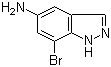 7-溴-1H-吲唑-5-胺结构式_953411-10-4结构式