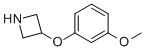 3-(3-甲氧基苯氧基)氮杂丁烷结构式_954220-79-2结构式