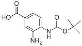 3-氨基-4-((叔丁氧基羰基)氨基)苯甲酸结构式_954238-52-9结构式