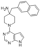 4-(萘-2-甲基)-1-(7h-吡咯并[2,3-d]嘧啶-4-基)哌啶-4-胺结构式_956460-65-4结构式