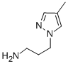 3-(4-甲基-1H-吡唑-1-基)-1-丙胺结构式_956758-69-3结构式