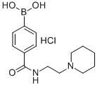 4-(2-(哌啶-1-基)乙基氨基甲酰)苯硼酸盐酸盐结构式_957060-72-9结构式
