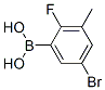 5-Bromo-2-fluoro-3-methylphenylboronic acid Structure,957120-61-5Structure
