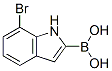 B-(7-溴-1H-吲哚-2-基)-硼酸结构式_957120-89-7结构式