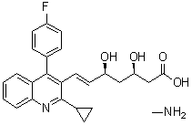 匹伐他汀甲胺盐结构式_957137-30-3结构式