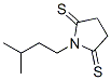  1-(3-甲基丁基)-2,5-吡咯烷二硫酮结构式_95765-54-1结构式