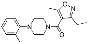 Methanone, (3-ethyl-5-methyl-4-isoxazolyl)[4-(2-methylphenyl)-1-piperazinyl]- Structure,959243-57-3Structure