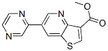 6-(吡嗪-2-基)噻吩并[3,2-b]吡啶-3-羧酸甲酯结构式_959245-23-9结构式