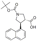 Boc-(trans)-4-(1-naphthyl)-pyrrolidine-3-carboxylic acid Structure,959577-47-0Structure