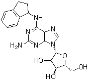 2-氨基-n-(2,3-二氢-1H-茚-1-基)-腺苷酸结构式_96323-22-7结构式