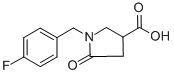 1-(4-氟苄基)-5-氧代-3-吡咯烷羧酸结构式_96449-68-2结构式
